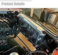 Vista 7 de ECMRAD Juego de Radiador de 3 Filas y Ventiladores de Cubierta para Chevy Pontiac GTO Chevelle El Camino 1968 69 70 1971 1972 Todo de Aluminio