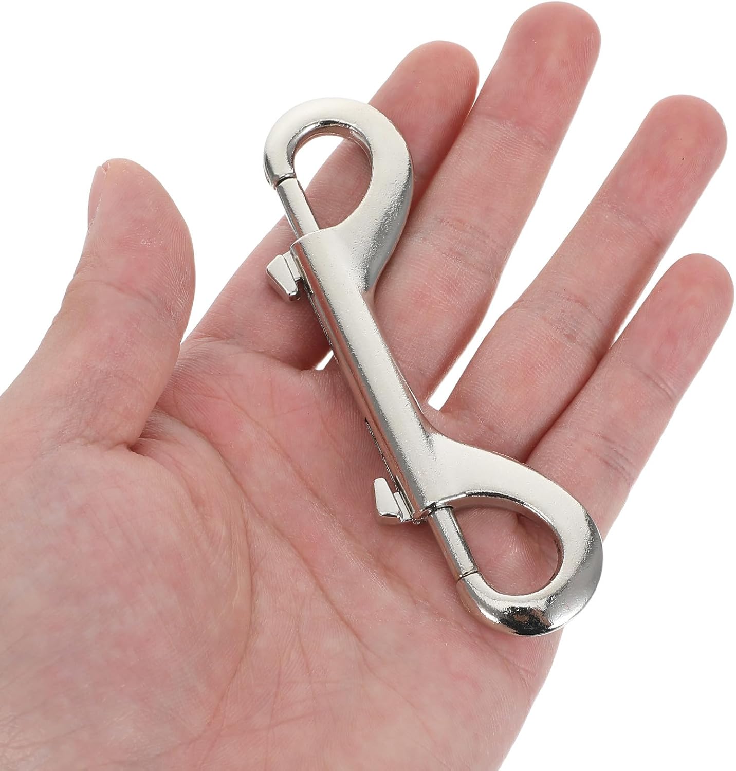 10pcs Dog Leash Snap Hook - Double End Bolt Hook Clip for Pet Leash - Small Safety Trigger Clasp for Pet Collar Connection Or Replacement