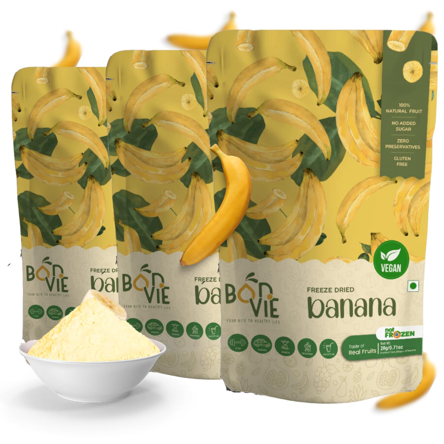 Bonvie Dried Banana| Freeze Banana| Frozen Banana| Freeze-Dried Banana| Sugar-Free| Vegan| 100% Natural| Gluten-Free| Healthy Snacks| Frozen Fruits (Pack of 3) (B0CKHYBFQ8) Amazon Price History, Amazon Price Tracker