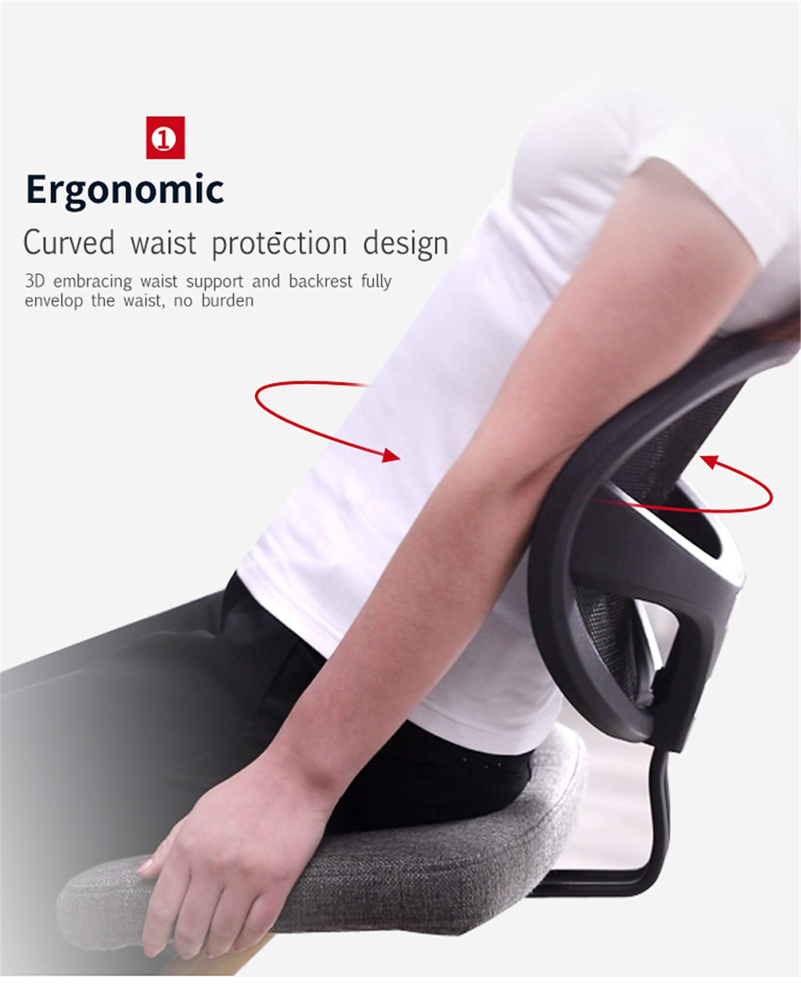 Silla ergonómica para rodillas con respaldo, mejora la postura y la comodidad en casa, oficina o estudio, taburete ajustable en ángulo, solución correctiva para sentarse