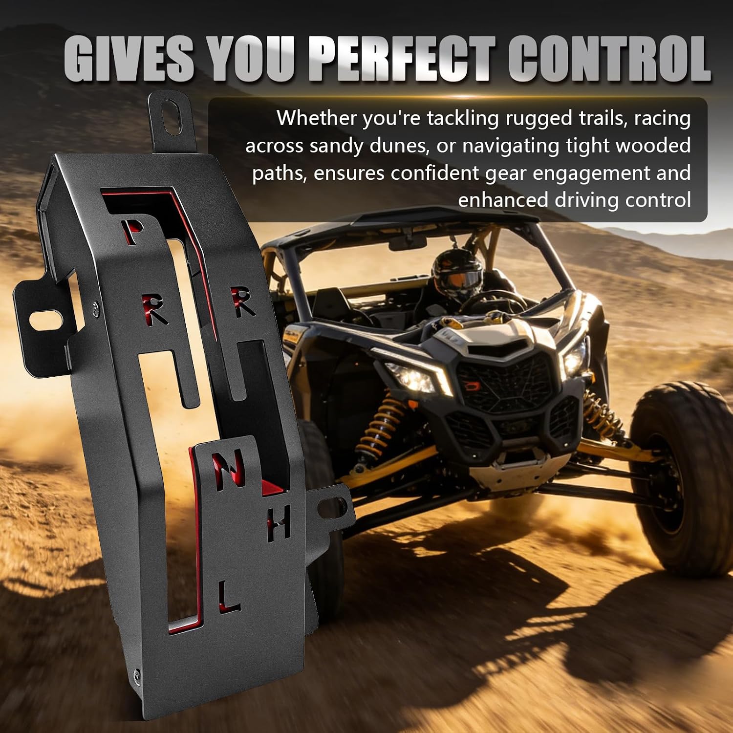Chelhead Quick Shifter Gate UTV Gear Shifter Gate Upgrade Heavy Duty Shift Control Plate X3 Transmission Accessories Compatible with Can-Am Maverick X3 / X3 MAX Turbo R 2017-2025