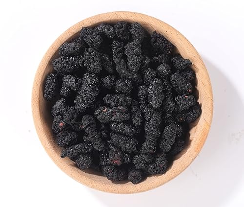 Miniatura 2 de Moras negras secas de alta calidad de alta calidad, 9 onzas, grandes y deliciosas, seleccionadas a mano. Sin azúcar añadido y sin aditivos.