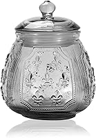 Vista 6 de G Tarros de cristal vintage rojo para galletas y dulces con tapas herméticas para almacenamiento de alimentos, hogar