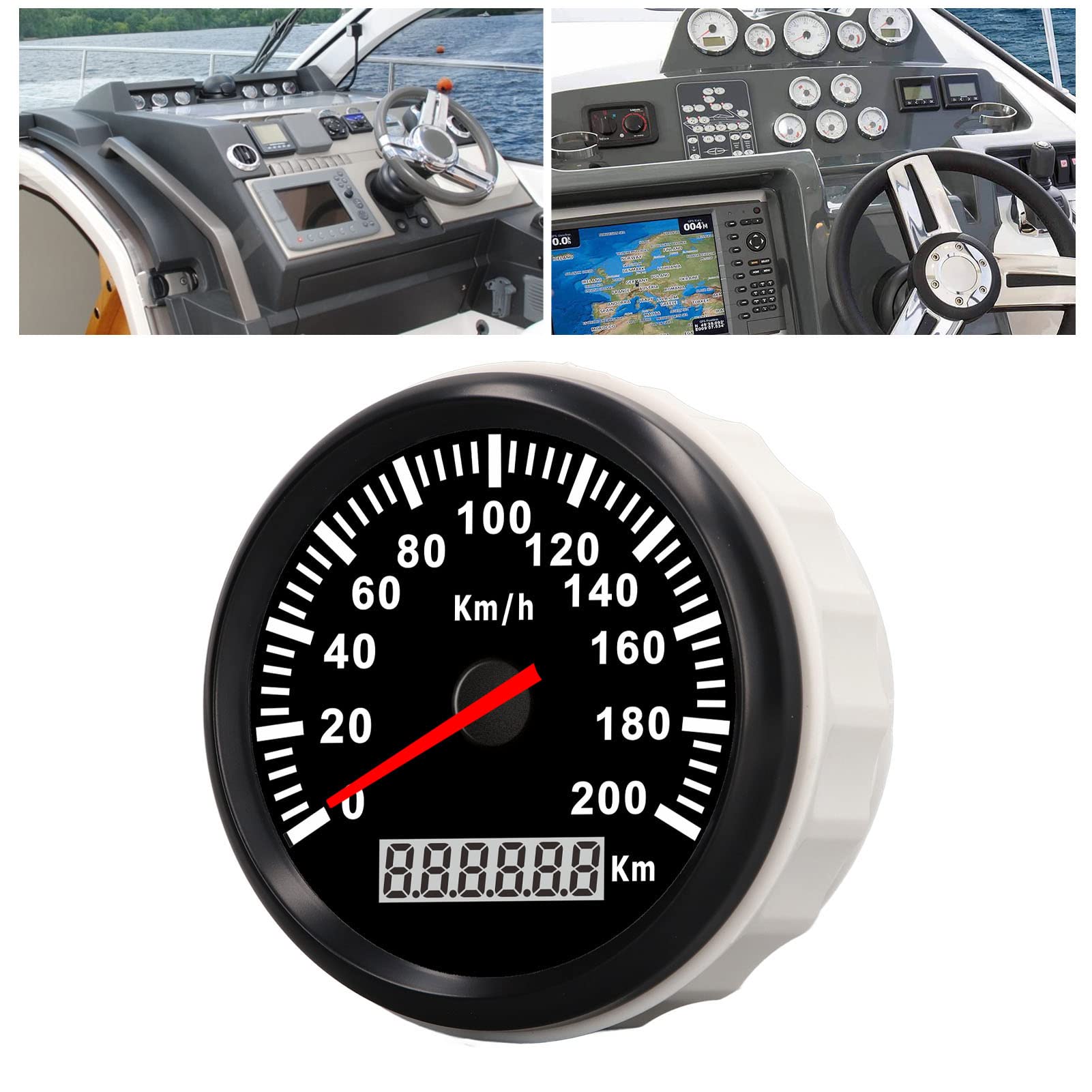 Irfora Compteur de Vitesse, Acier Inoxydable 316L, étanche IP67