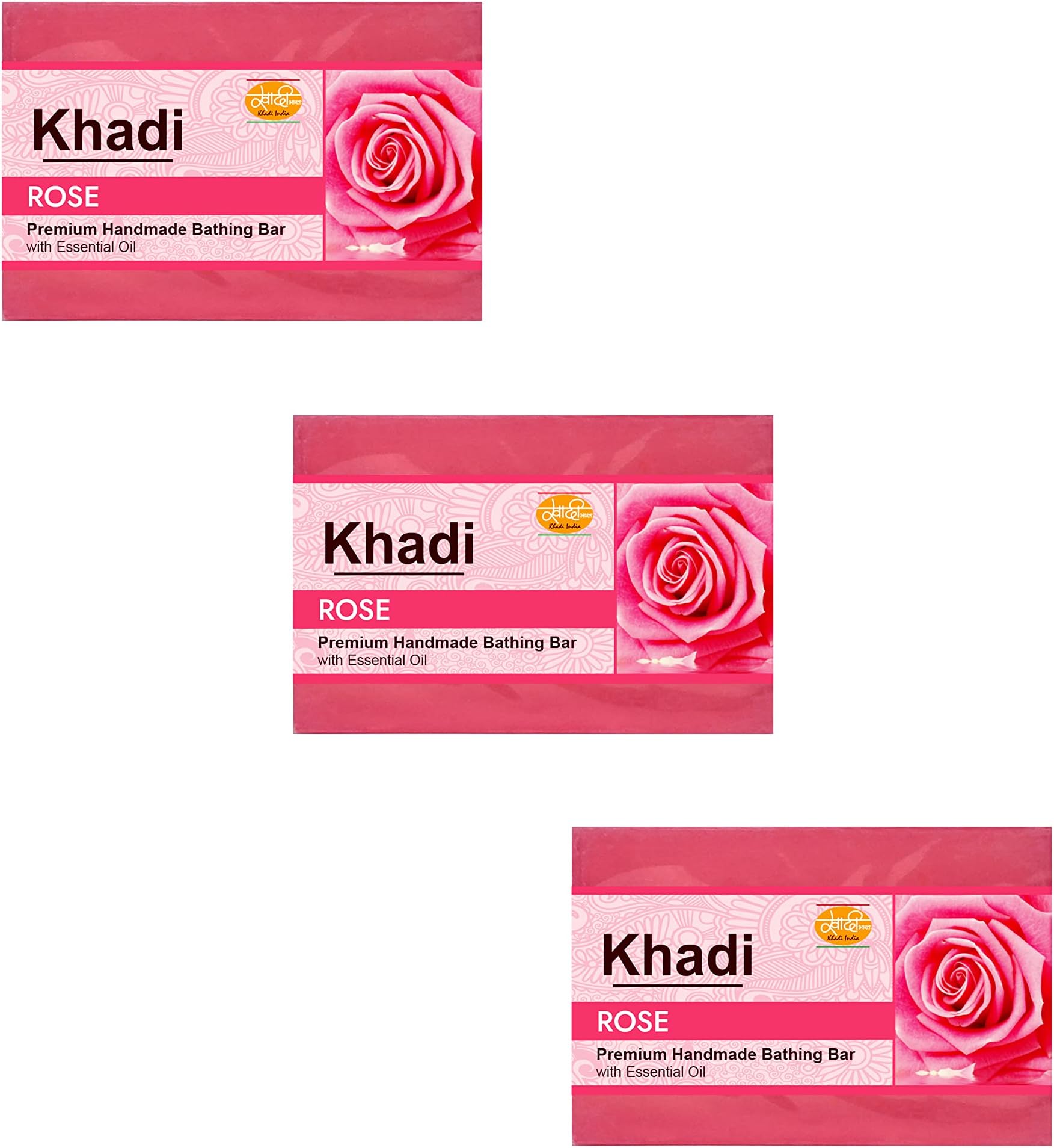 khadi rose handmade premiun soap 125g/4.4oz