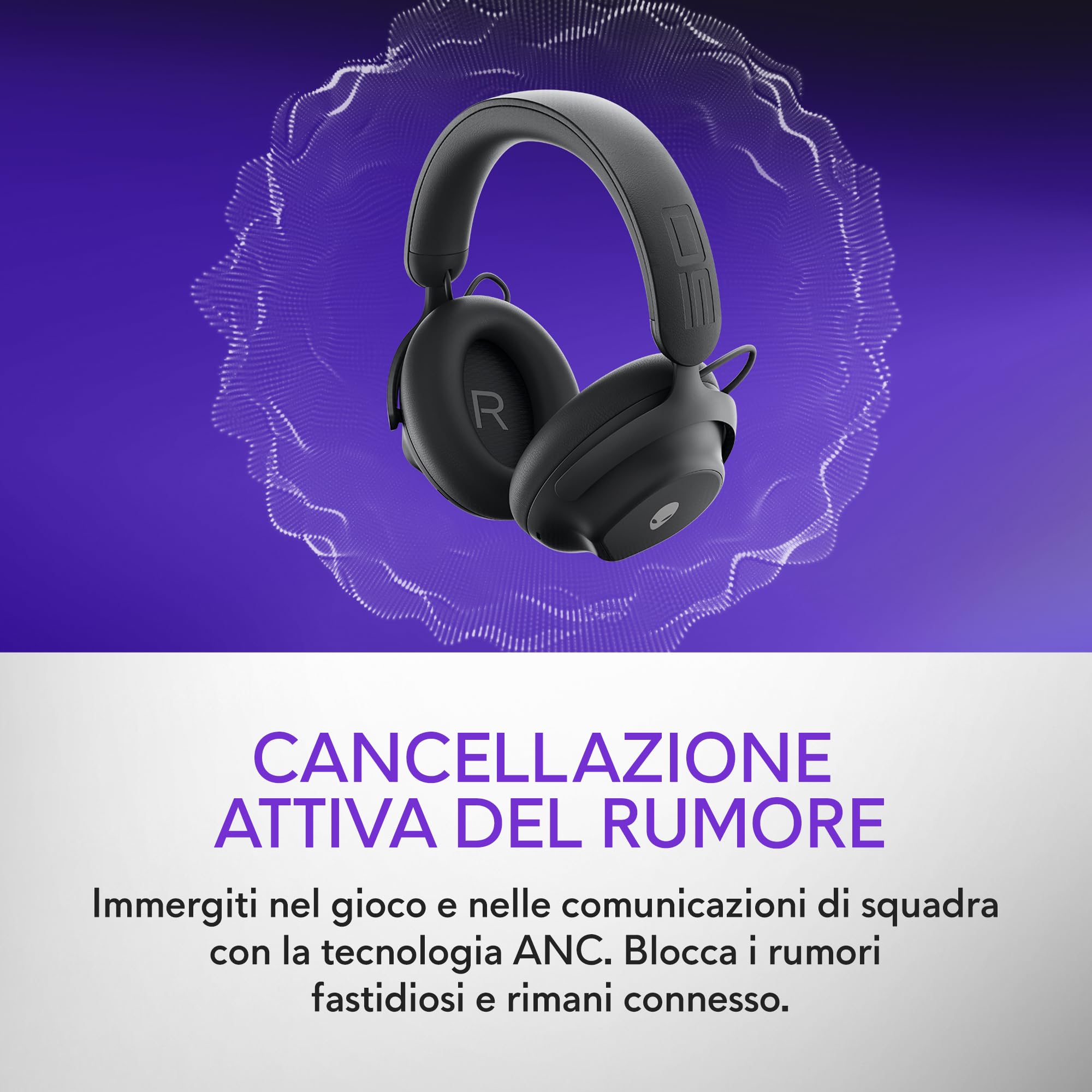 Alienware Pro Cuffie Gaming Wireless Dark Side of the Moon