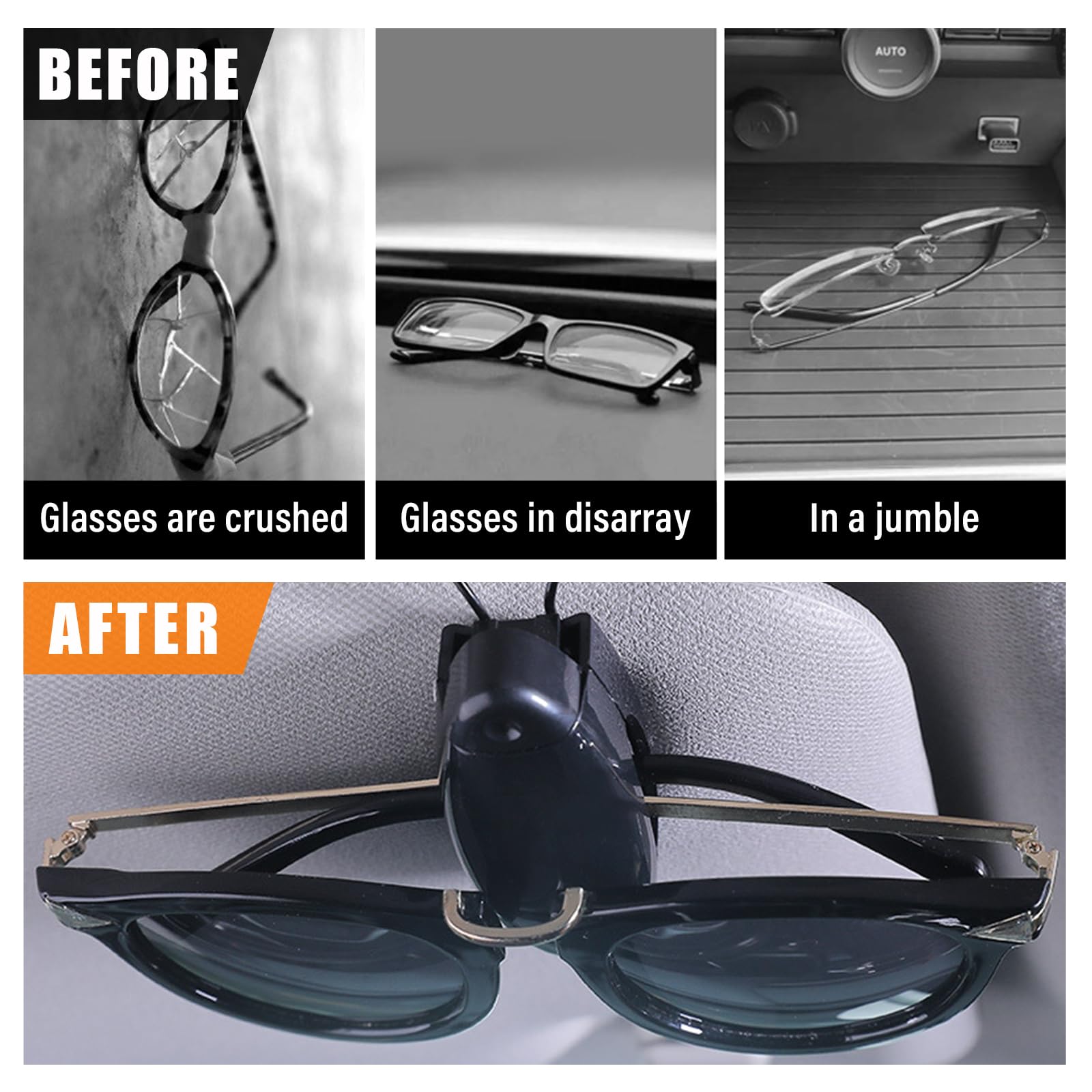 Clip De Support BoîTe à Lunettes Pour Pare-Soleil Voiture, Pour Tesla Model 3 S X Y Organisateur