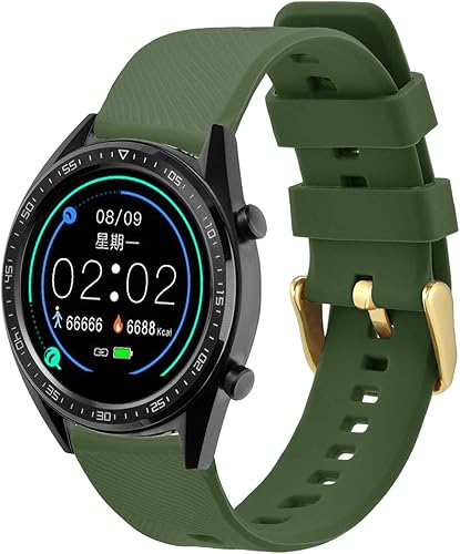 Miniatura 8 de BISONSTRAP Correa de reloj de 0.709 in, 0.748 in, 0.787 in, 0.827 in, 0.866 in, correas de silicona de liberación rápida para hombres y mujeres