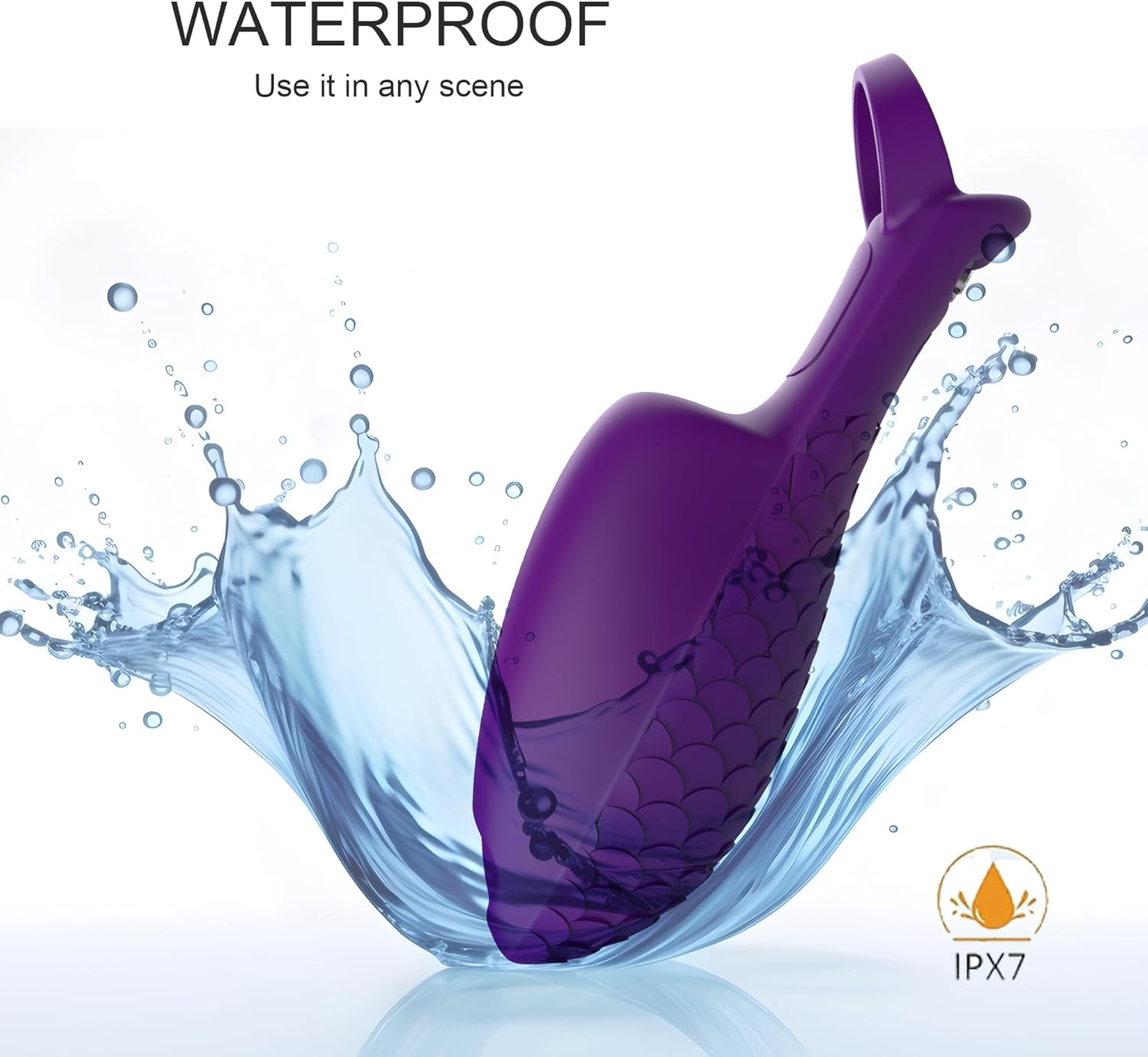 Portable Mini Massage Ball, Waterproof Rechargeable Powerful Multifunctional Finger and Neck Massager (Violet) - Image 4