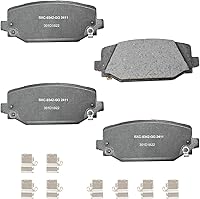 Vista 104 de Pastillas de freno traseras cerámicas Bendix Premium SBC1337 para Cadillac CTS 2014-2008, SRX 2016-2010, Chevrolet Camaro 2015-2010, Saab 9-4X 2011