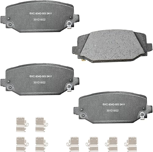 Miniatura 106 de Bendix Pastillas de freno traseras de cerámica Premium SBC1100 para Nissan Frontier 2024-2005, Xterra 2015-2005, Suzuki Equator 2012-2009