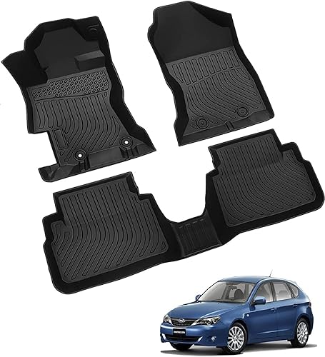 Alfombrillas de repuesto para Subaru ImprezaCrosstrek XV 2018-2022, duraderas, sin olor, duraderas, negras, impermeables, para todo tipo de clima