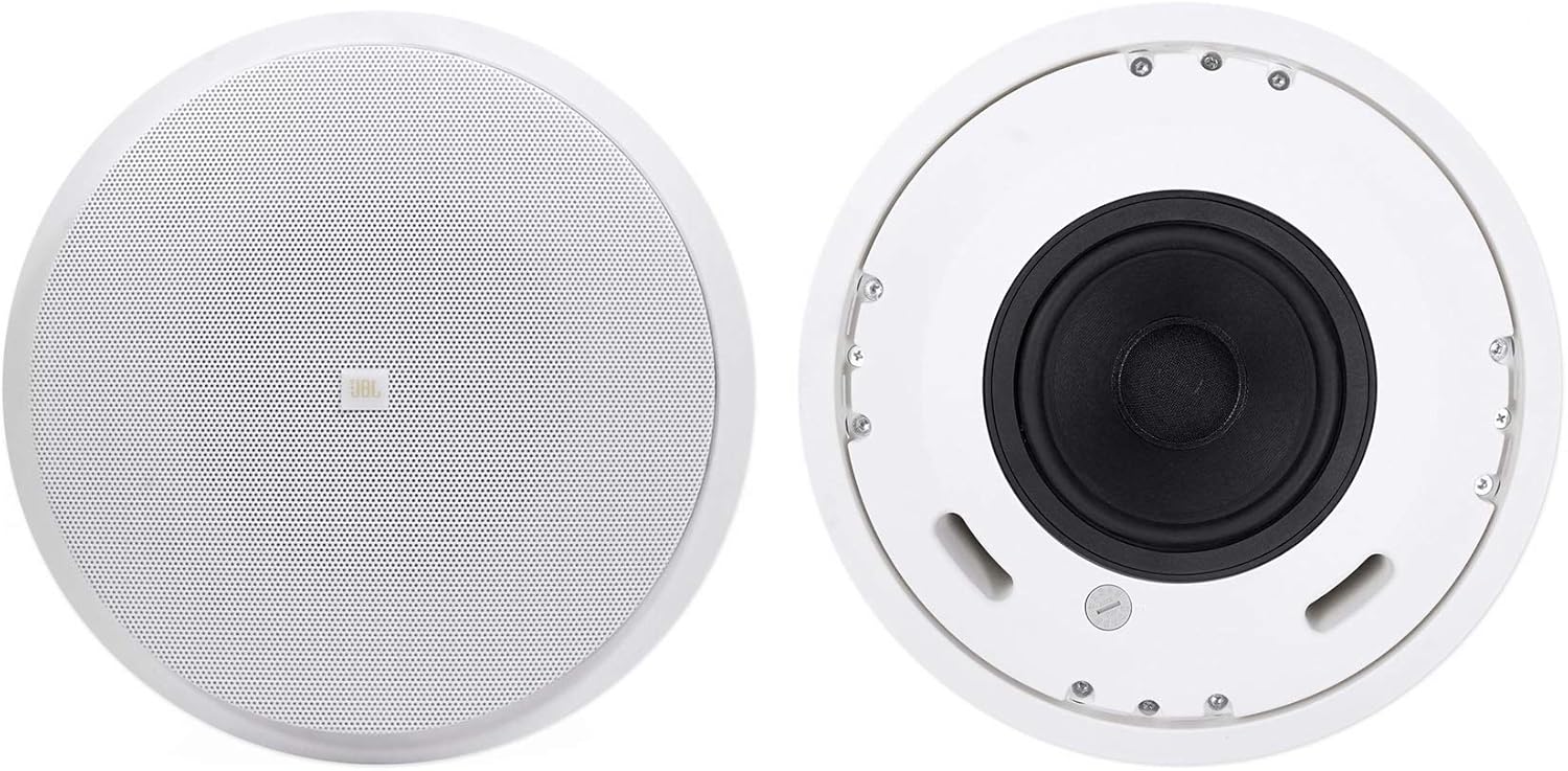 JBL Professional Control 226C/T 6.5-Inch Coaxial Ceiling Loudspeaker with High-Frequency Compression Driver and Multi-Tap Transformer, Sold as Pair, White
