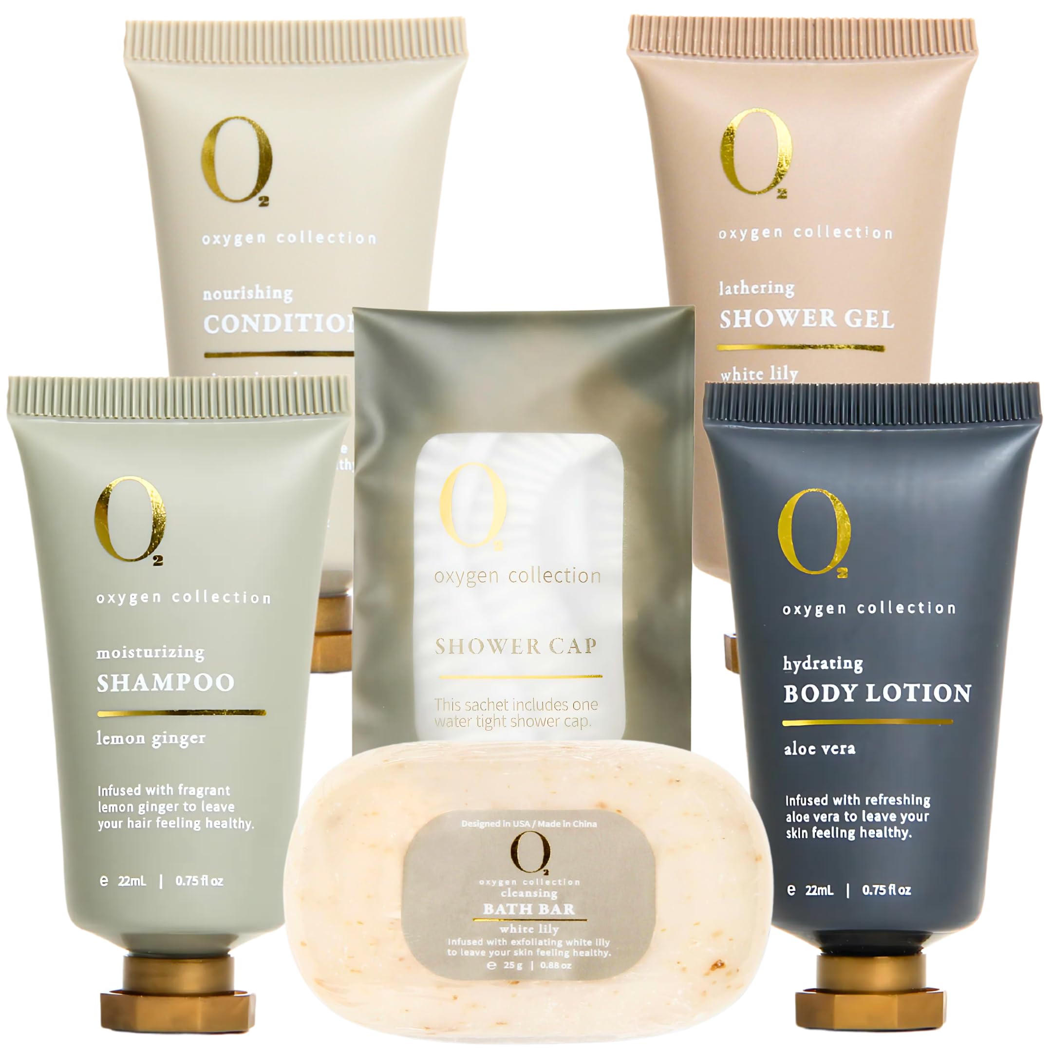 Amazon.com : O2 Oxygen 300Pcs/22ml Travel Size Mini Shampoo and