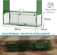 QianRuiDa 80cm Élőcsapda Kétajtós Állat Csapda Menyét Rókavadászat Egércsapda 3
