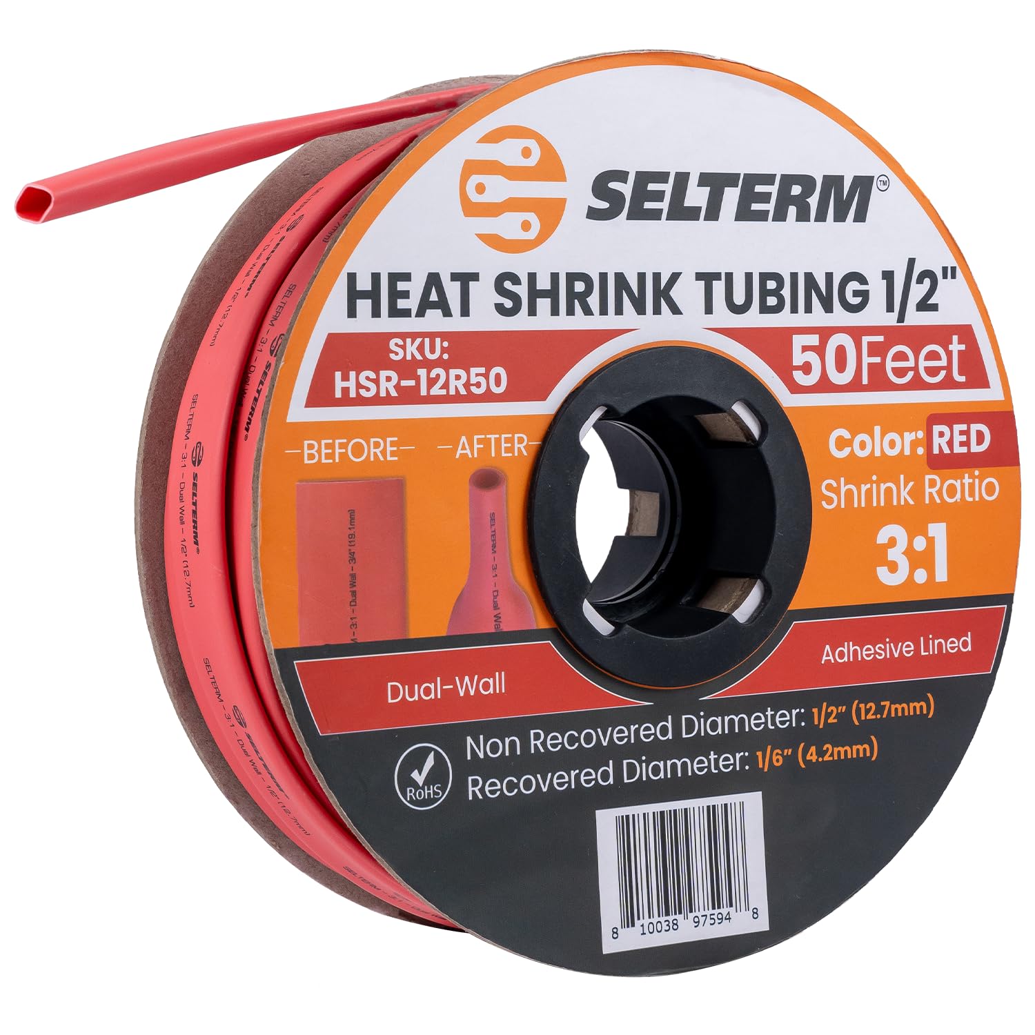 SELTERM Heat Shrink Tubing Kit - 108 Pcs Marine Grade -11 SELTERM Heat Shrink Tubing Kit - 108 Pcs Marine Grade -11