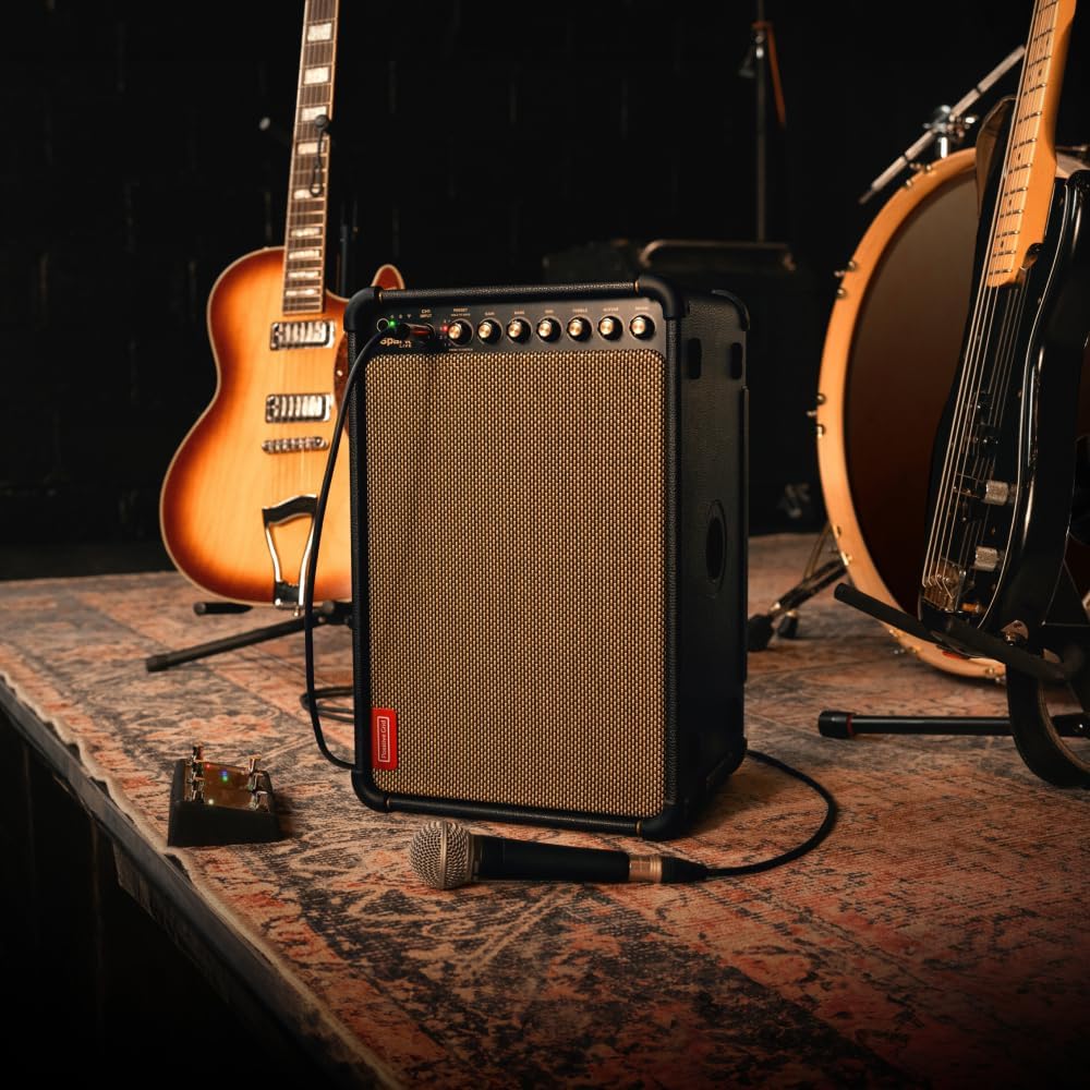 Positive Grid Spark Live + Spark Battery Bundle – Multi-Channel Guitar Amp, PA System & Bluetooth Speaker All-in-One for Guitar, Bass, Vocals, Keyboards and More.