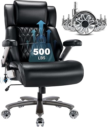Big and Tall 500lbs Office Chair - Adjustable Lumbar Support