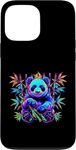 Miniatura 23 de iPhone 16 Streetwear synthwave 80s 90s retro cute boys panda bamboo Case