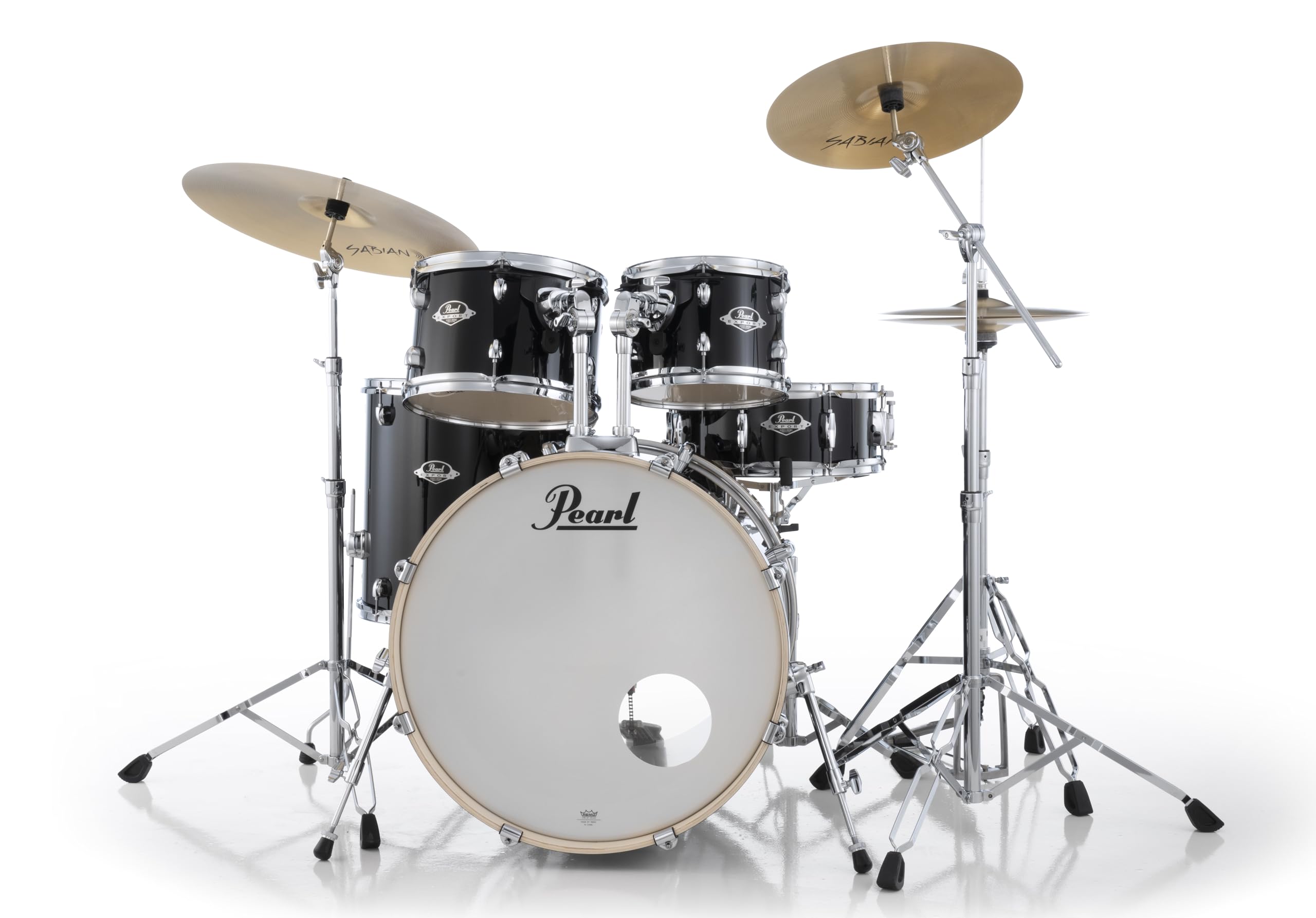 Amazon.com: Pearl Export 5 PieceDrum Set Jet Black with Hardware