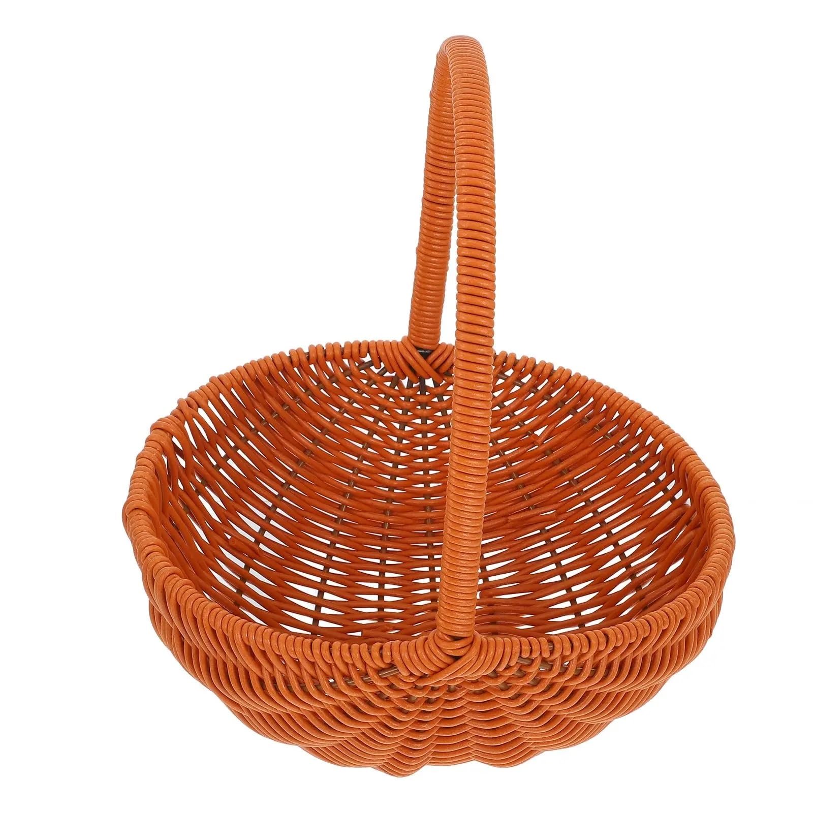 Cestino per Uova, Raccolta di Verdure Cesti da Giardino Plastica Fiori Vimini Cibo Uova Pagnotta Pane