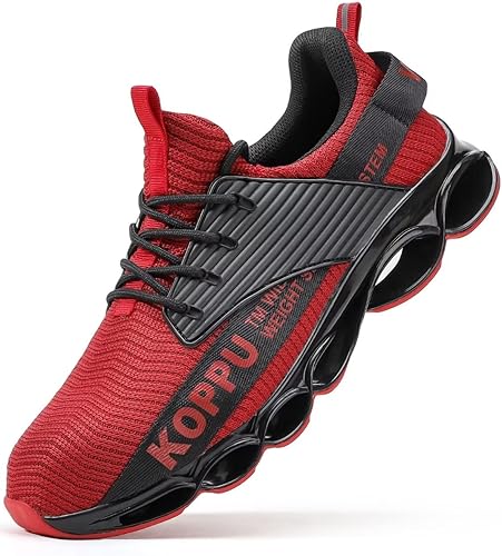 SKOKOD Steel Toe Shoes for Men Puncture Proof Sneakers Men's Non-Slip Composite Toe Safety Shoes Slip On Comfortable Industrial Construction Work