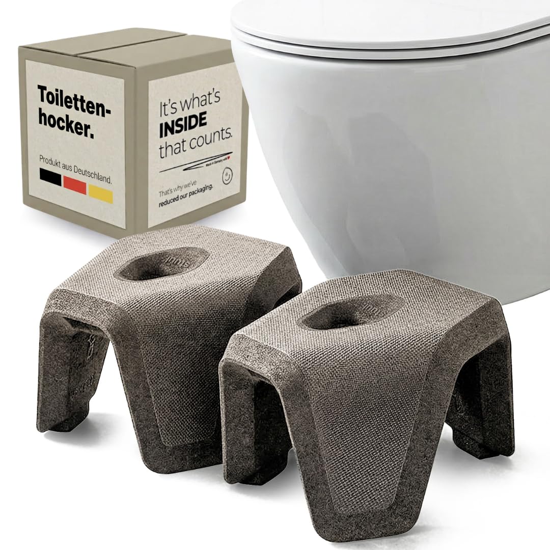 STUUL Toilettenhocker für Erwachsene - natürliche Hilfe bei Verstopfung, Hämorrhoiden & Darmbeschwerden - diskreter, moderner Klohocker - Klo & WC Hocker - Kackhocker für Erwachsene