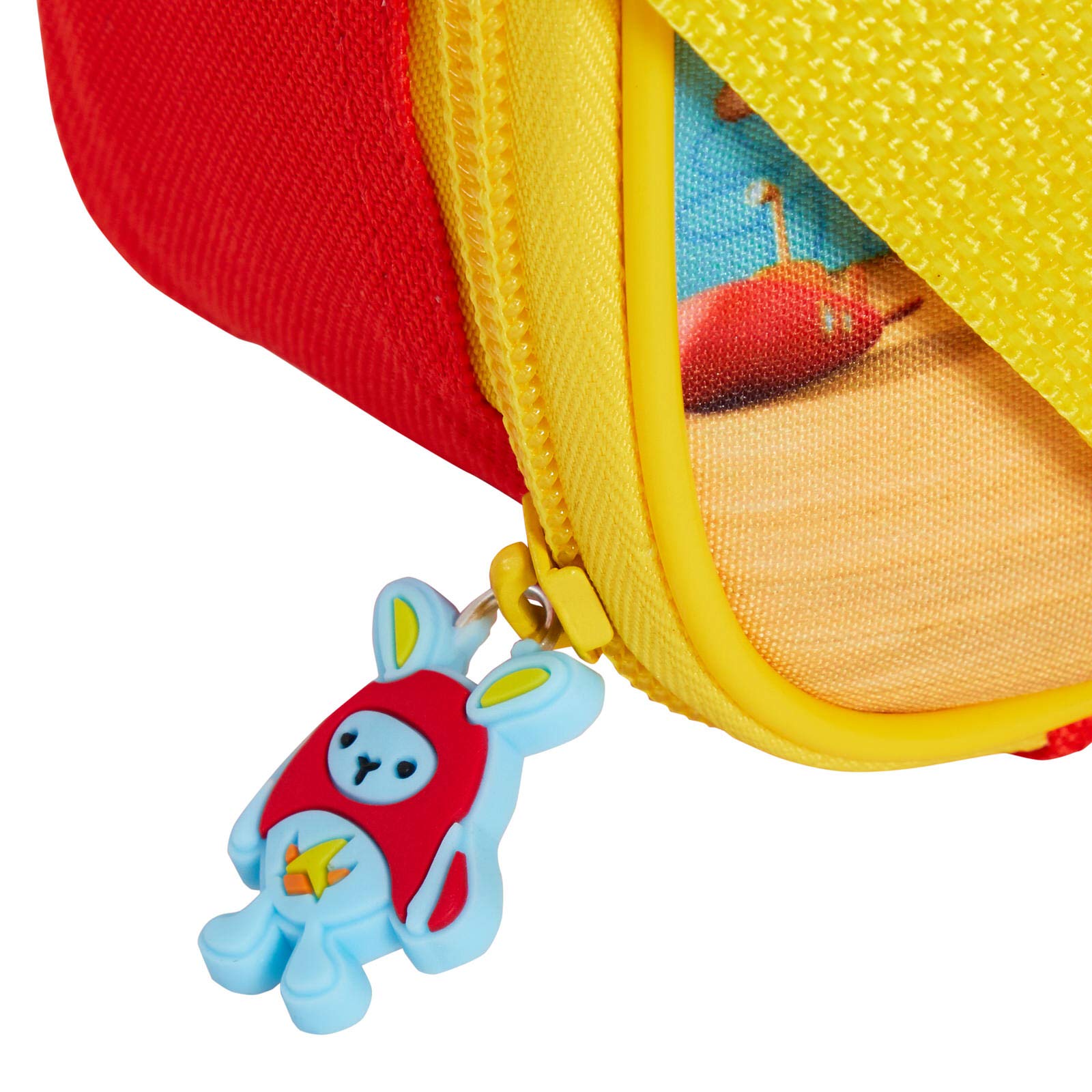 Bing Borsa termica per il pranzo con orecchie 3D di coniglietto, per bambini e bambine, per asilo e scuola, con tracolla staccabile