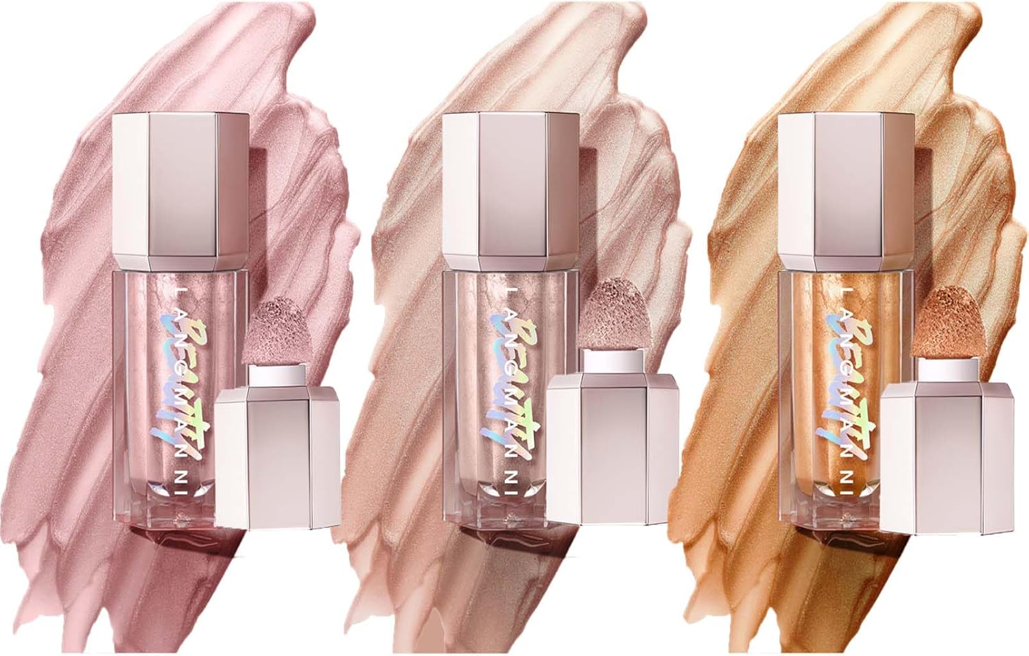 3-delige Liquid Blush + Contour+ highlighter stick, blush fluffy waterdichte contourstift make-up