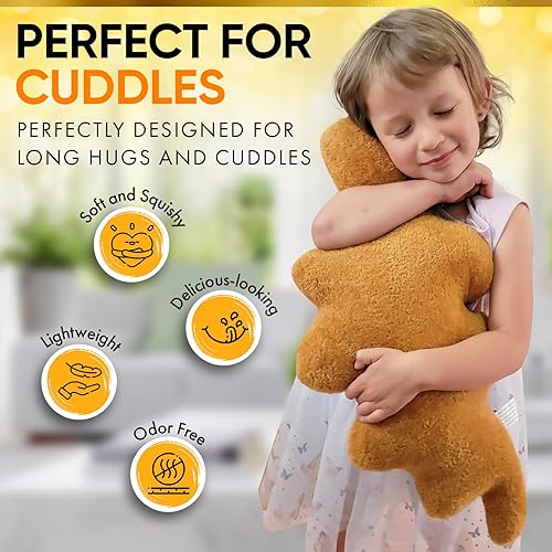 Miniatura 2 de Fabric Food Almohada de pepita de dinosaurio de 20 pulgadas, lindo peluche de dinosaurio de estegosaurio para niños y adultos, almohada suave y
