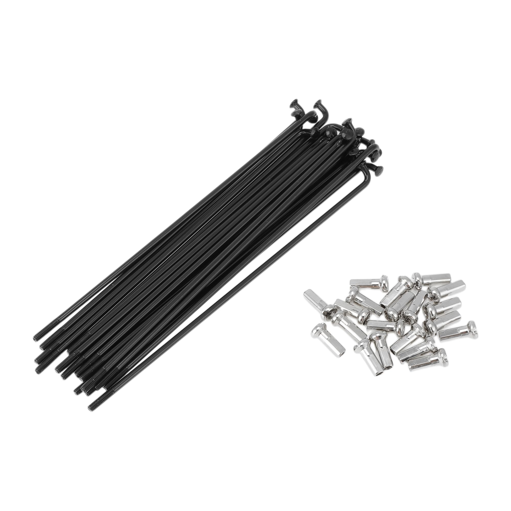 INFINAUTO 20 Set 13G Bicycle Spokes 121mm Bike Wheel Spokes 304 Stainless Steel Black