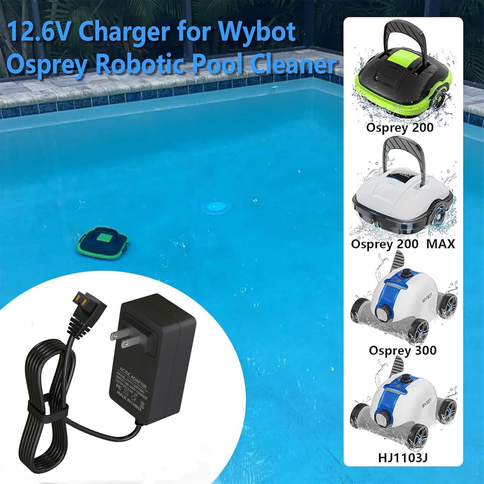 Caricabatterie CA Per Robot Aspirapolvere Rock&Rocker HJ1103 J – Batteria 11.1V 5000mAh
