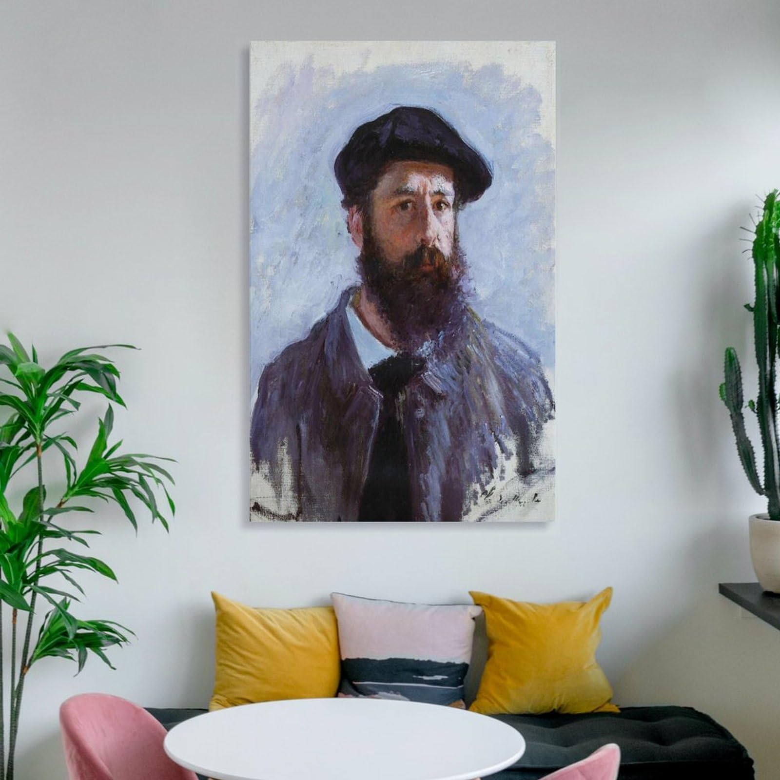 Amazon.co.jp: 画家クロード・モネ 世界名画ベレー帽をかぶった自画像