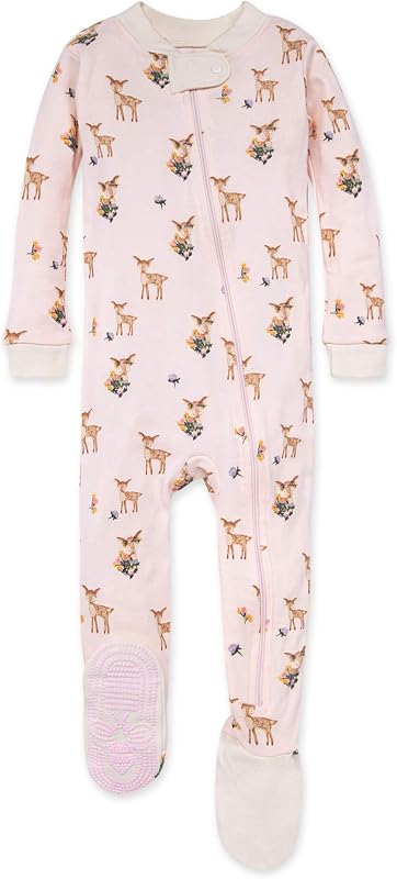 Pijama de cama de algodón orgánico y ajuste ceñido para niña
