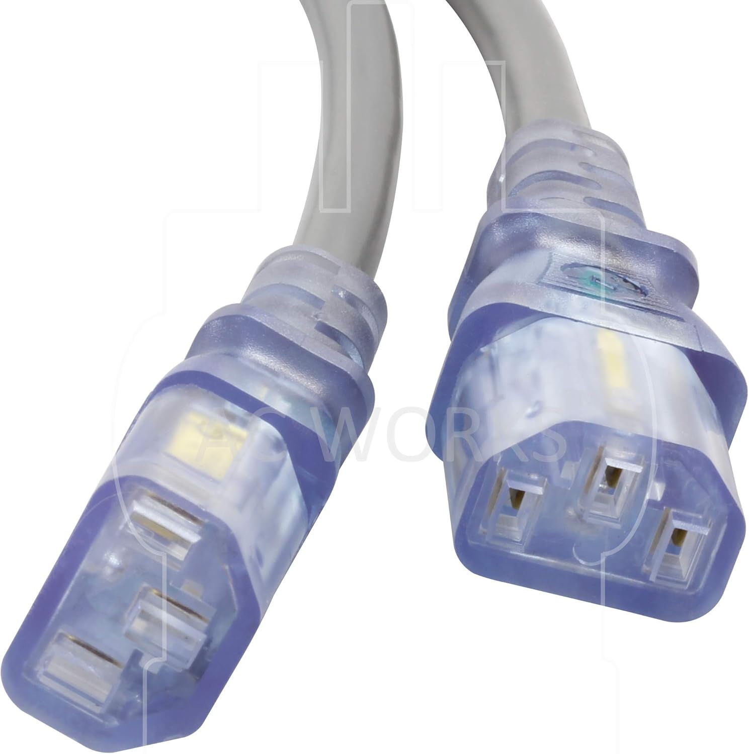 AC WORKS [MD115-Y] 10A 10FT 18/3 Medical Hospital Grade Y Power Cord with (2) IEC C13