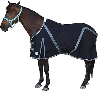 T TEKE Deluxe Horse Canvas Sheet for Snug and Clean in Stable, or as a Blanket Liner. (Size Range 51