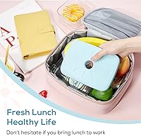 Vista 6 de TOURIT Bolsa de almuerzo y 4 bolsas de hielo para mujer, combinación perfecta
