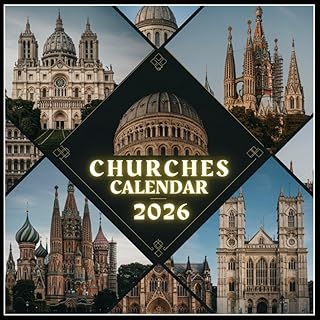 Churches Calendar 2026: Journey through majestic cathedrals and chapels with full liturgical dates for the faithful.