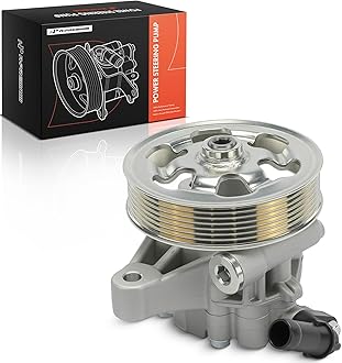 A-Premium Power Steering Pump, with Pulley, Compatible with Honda Accord 2008 2009 2010 2011 2012, 2.4L, Replace # 56100R40A03