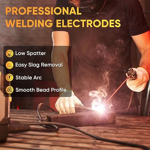 Miniatura 2 de E6013 Varillas de soldadura de 332 pulgadas de 2 libras, electrodos de acero al carbono para todas las posiciones, acero al carbono, varillas de