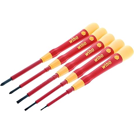 Wiha 32085 5 Piece Insulated PicoFinish Precision Screwdriver Set