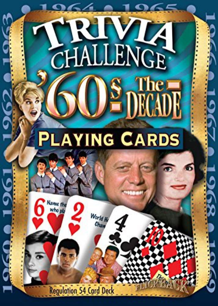 Flickback 1960's Decade Trivia Playing Cards: 60th Birthday