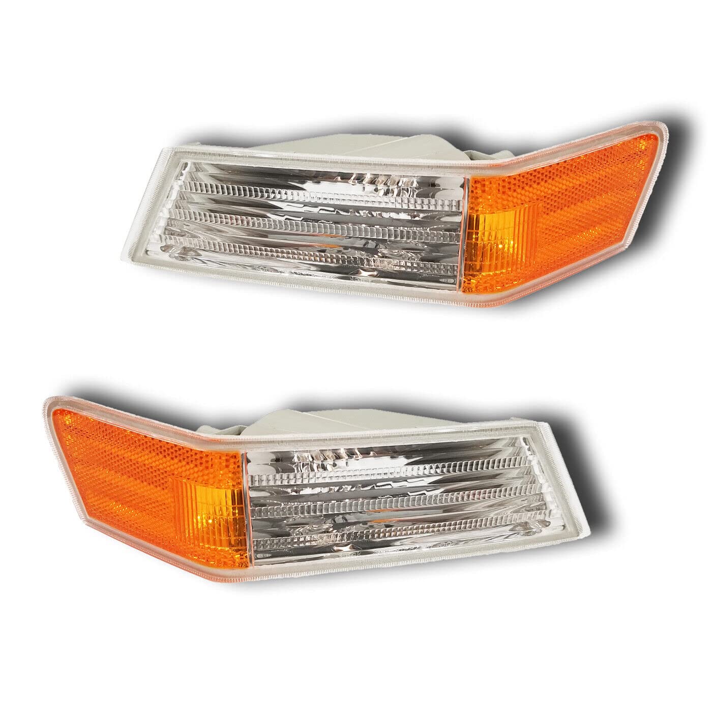 I-MATCH AUTO PARTS Set of 2 Driver & Passenger Side Parking Signal Light Lens and Housing For 2007-2017 Jeep Patriot 68004181AC 68004180AC CH2526102 CH2527102