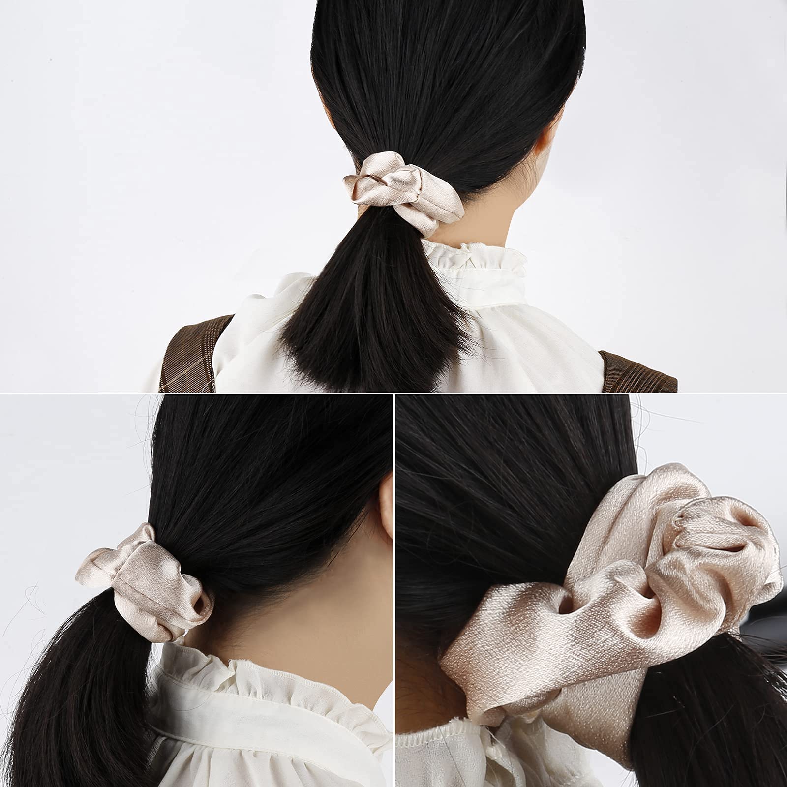 Amazon.com : 8pcs Satin Bridesmaid Proposal Gifts Hair Ties  display picture 1