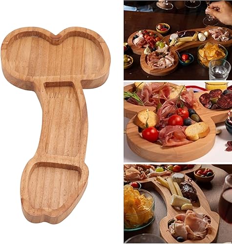 Miniatura 4 de Bandeja de aperitivos, tabla de quesos con forma de trompeta, divertida para amigas para decoración de cocina (derecha)