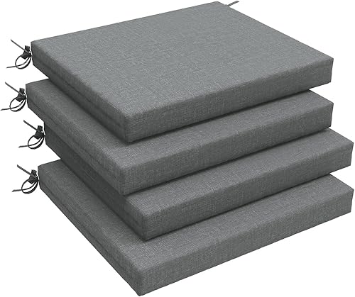 LVTXIII Cojines para sillas de exterior, resistentes a la decoloración, cojines cuadrados para sillas de comedor y decoración de muebles de jardín,