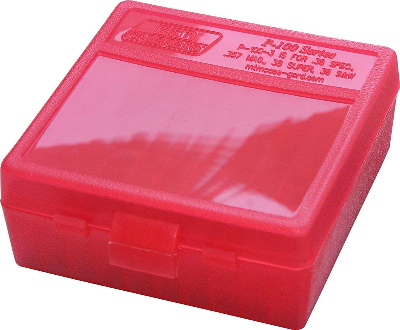 Gizmoway MTM 380/9MM Cal 100 Round Flip-Top Ammo Box 1