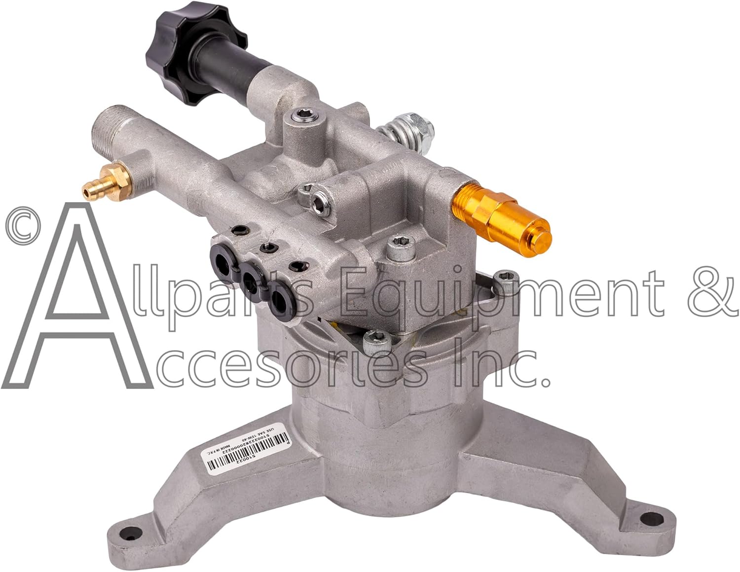 510021 OEM Vertically Mounted Axial Cam Pump 2400 psi at 2 GPM with 7/8" Hollow Shaft Compatible with Simpson, Craftsman, and other Major Brands of Pressure Washers