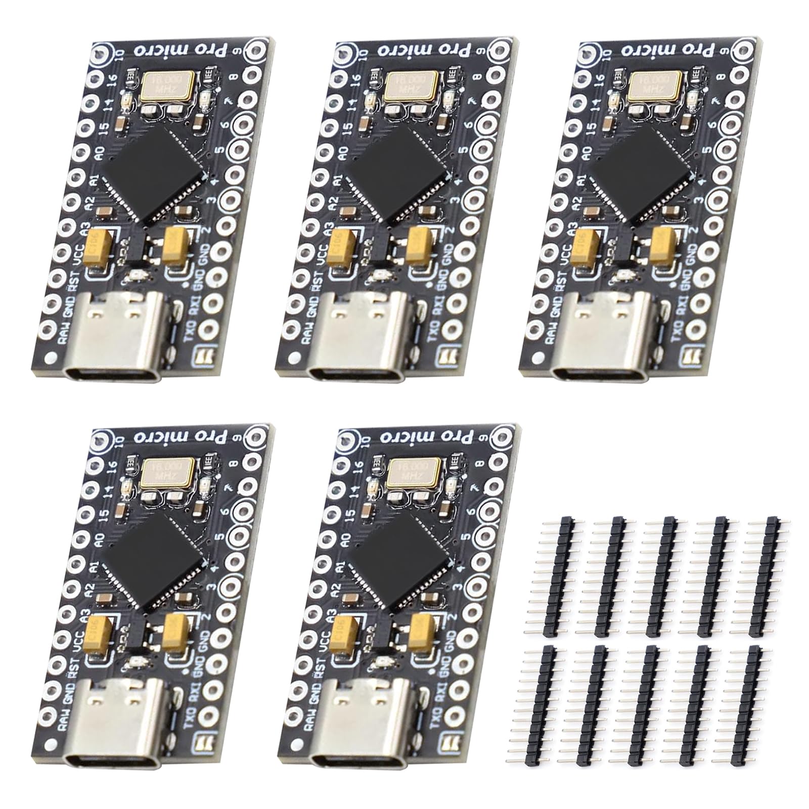 Amazon.com: Pro Micro with Atmega32U4 chip Development Board, AYWHP 5 ...