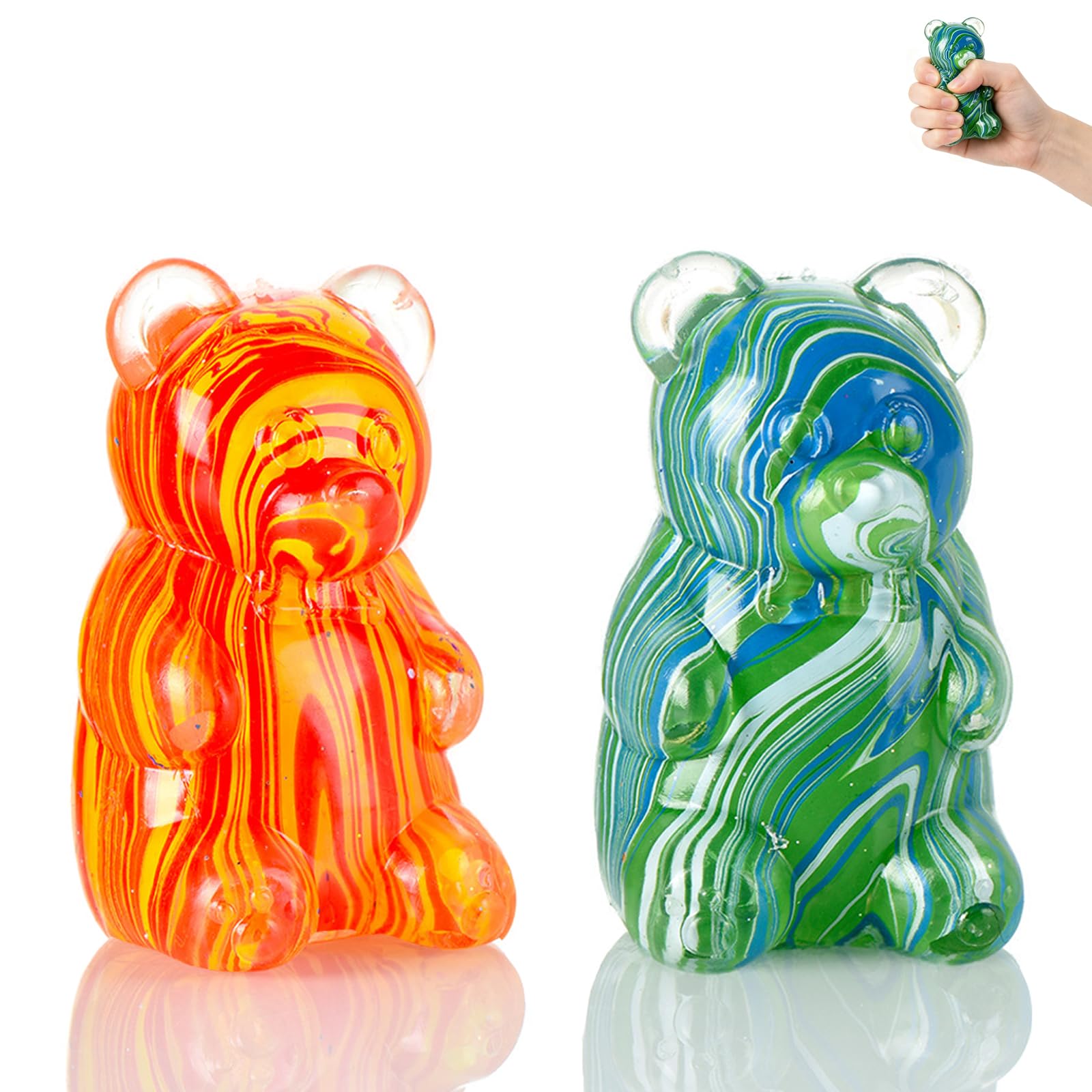 Kexinmierxi Little Bear Squishies, 2Pcs, Random Color